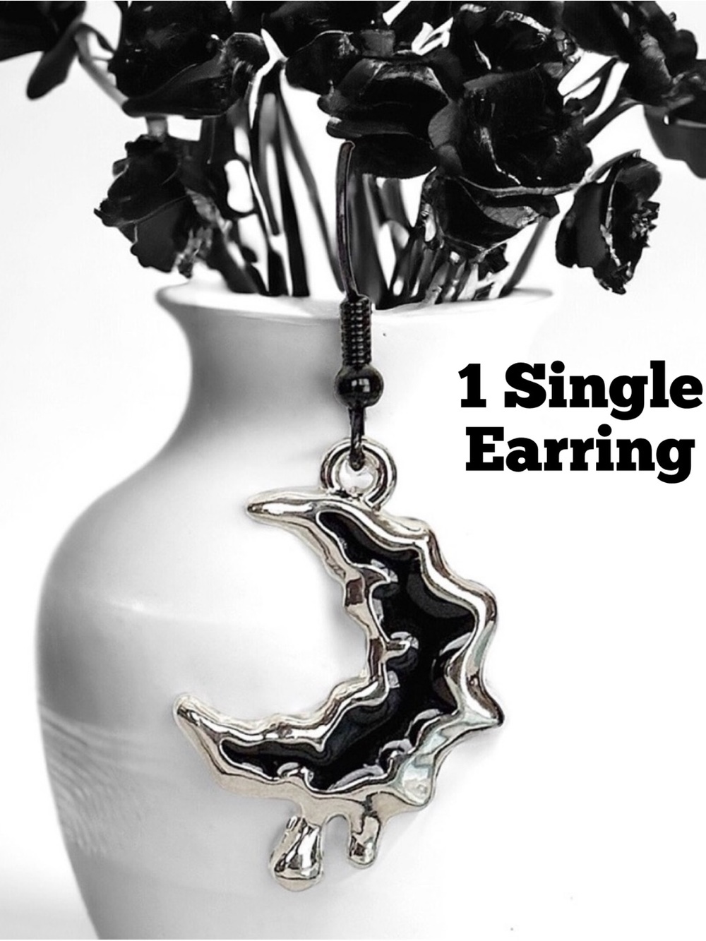 5 For $25💫1 Melting Wicked Crescent Moon Earring